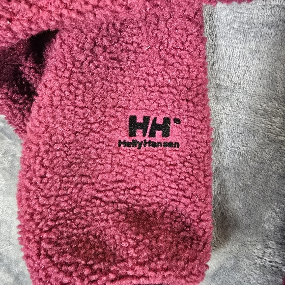 Vintage Helly Hansen 1/4 Button Fleece Sweater Size XL Purple - Picture 7 of 7